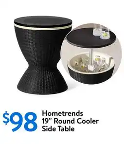 Walmart Hometrends 19 Round Cooler Side Table offer