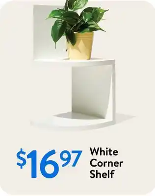 Walmart White Corner Shelf offer
