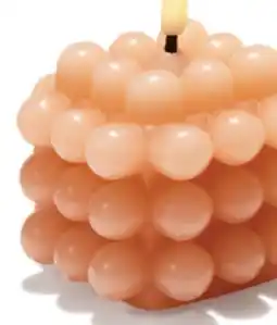 Walmart Wax LED Candle with Life-like Flickering Flame & Bubble Finish offer