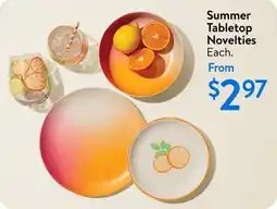 Walmart Summer Tabletop Novelties offer