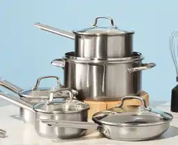 Walmart Advantage Pro 10-Piece Stainless Steel Cookware Set offer