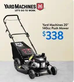 Walmart Yard Machines 20 140cc Push Mower offer