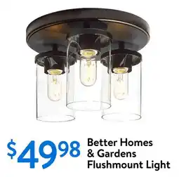 Walmart Better Homes & Gardens Flushmount Light offer