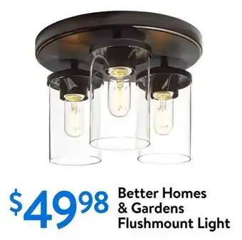 Walmart Better Homes & Gardens Flushmount Light offer