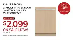Goemans Appliances FISHER & PAYKEL 24 BUILT-IN PANEL READY SMART DISHWASHER WITH SmartHQTM offer