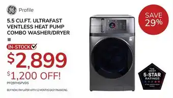 Goemans Appliances Profile 5.5 CU. FT. ULTRAFAST VENTLESS HEAT PUMP COMBO WASHER/DRYER offer