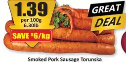 Starsky Smoked Pork Sausage Torunska offer