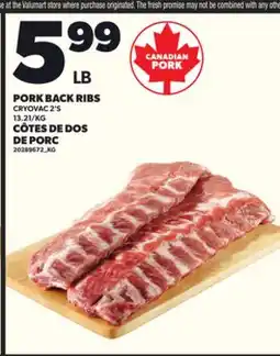 Independent City Market PORK BACK RIBS CRYOVAC, 2'S offer