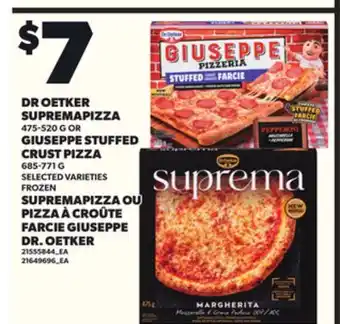 Independent City Market DR OETKER SUPREMAPIZZA 475-520 G GIUSEPPE STUFFED CRUST PIZZA 685-771 G offer