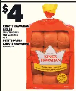 Independent City Market KING'S HAWAIIAN ROLLS, 12'S offer