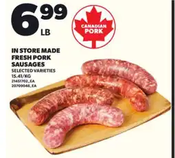 Independent City Market IN STORE MADE FRESH PORK SAUSAGES offer