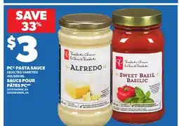 Independent City Market PC PASTA SAUCE, 410/650 ML offer