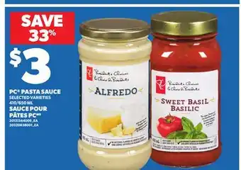 Independent City Market PC PASTA SAUCE, 410/650 ML offer