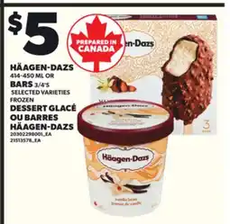 Independent City Market HÄAGEN-DAZS 414-450 ML BARS 3/4'S offer