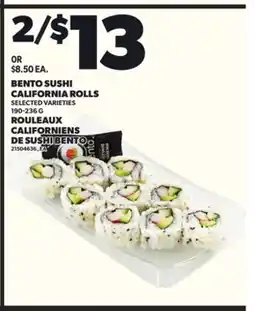 Independent City Market BENTO SUSHI CALIFORNIA ROLLS, 190-236 G offer