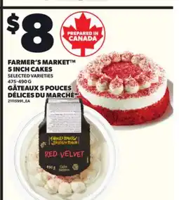 Independent City Market FARMER'S MARKET 5 INCH CAKES, 475-490 G offer