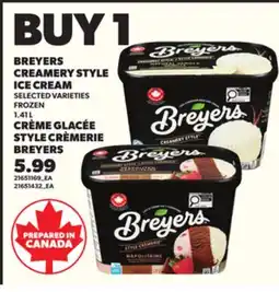 Independent City Market CREAMERY STYLE ICE CREAM, 1.41 L offer