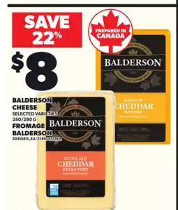 Independent City Market BALDERSON CHEESE, 250/280 G offer