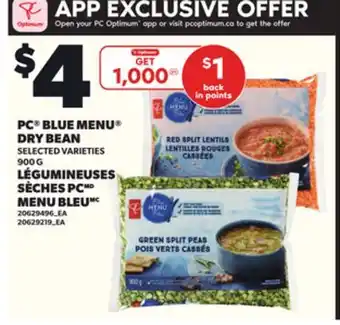 Independent City Market PC BLUE MENU DRY BEAN, 900 G offer