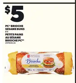 Independent City Market PC BRIOCHE SESAME BUNS, 6's offer