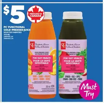 Independent City Market PC FUNCTIONAL COLD-PRESSED JUICE offer