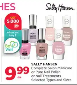 Rexall SALLY HANSEN Complete Salon Manicure or Pure Nail Polish or Nail Treatments offer
