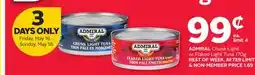 Rexall ADMIRAL Chunk Light or Flaked Light Tuna offer