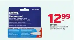 Rexall OPTION+ Docosanol Cream Cold Sore Treatment offer