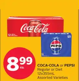 Rexall COCA-COLA or PEPSI Regular or Diet offer