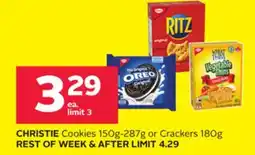 Rexall CHRISTIE Cookies 150g-287g or Crackers 180g offer