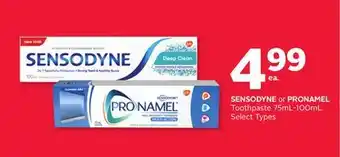 Rexall SENSODYNE or PRONAMEL Toothpaste 75mL-100mL offer