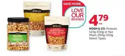Rexall NOSH & CO. Peanuts 525g-550g or Nut Mixes 200g-250g offer