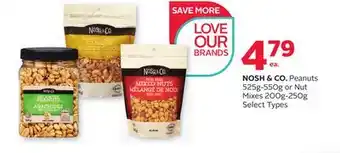 Rexall NOSH & CO. Peanuts 525g-550g or Nut Mixes 200g-250g offer