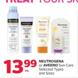 Rexall NEUTROGENA or AVEENO Sun Care offer