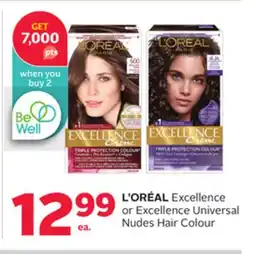 Rexall L' ORÉAL Excellence or Excellence Universal Nudes Hair Colour offer