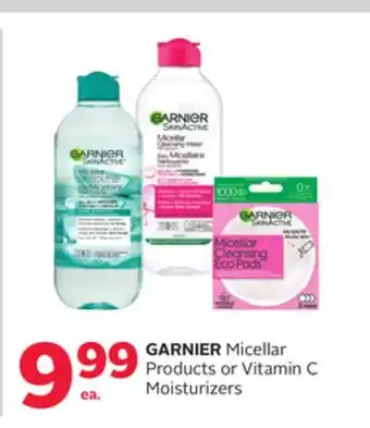 Rexall GARNIER Micellar Products or Vitamin C Moisturizers offer