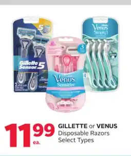 Rexall GILLETTE or VENUS Disposable Razors offer