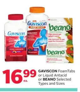 Rexall GAVISCON FoamTabs or Liquid Antacid or BEANO offer