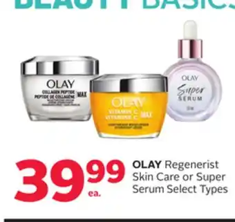 Rexall OLAY Regenerist Skin Care or Super Serum offer