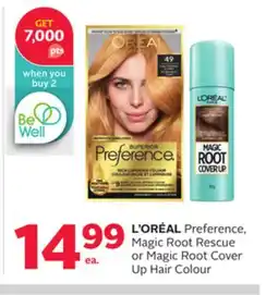 Rexall L' ORÉAL Preference, Magic Root Rescue or Magic Root Cover Up Hair Colour offer