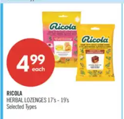 Shoppers Drug Mart RICOLA HERBAL LOZENGES offer