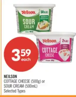 Shoppers Drug Mart NEILSON COTTAGE CHEESE (500g) or SOUR CREAM (500mL) offer