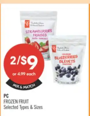 Shoppers Drug Mart PC FROZEN FRUIT offer