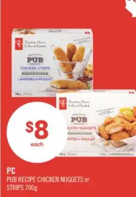 Shoppers Drug Mart PC PUB RECIPE CHICKEN NUGGETS or STRIPS offer