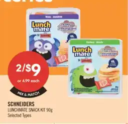 Shoppers Drug Mart SCHNEIDERS LUNCHMATE SNACK KIT offer