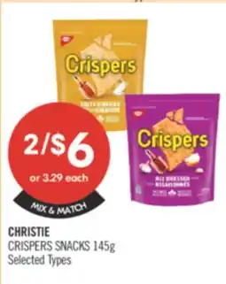 Shoppers Drug Mart CHRISTIE CRISPERS SNACKS offer