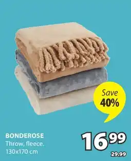 JYSK BONDEROSE Throw offer