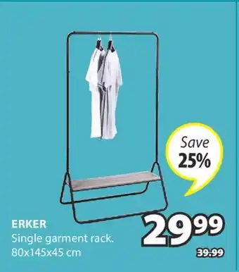JYSK ERKER Single garment rack offer