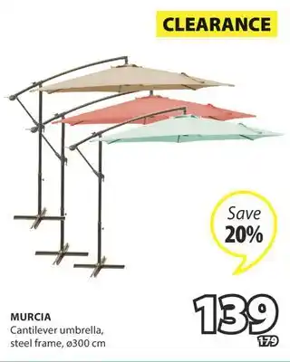 JYSK MURCIA Cantilever umbrella offer