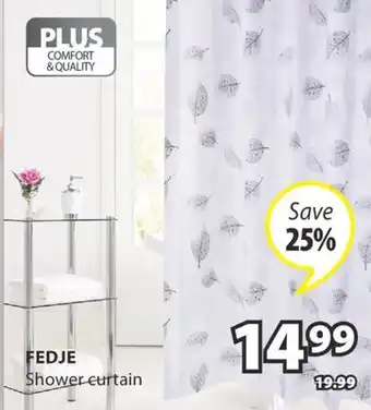 JYSK FEDJE Shower curtain offer